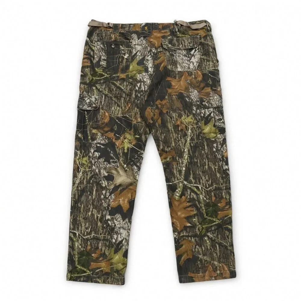 Browning Camouflage Pants Mens 2XL Cargo, Hunting Archery Outdoor Camo Mossy Oak
